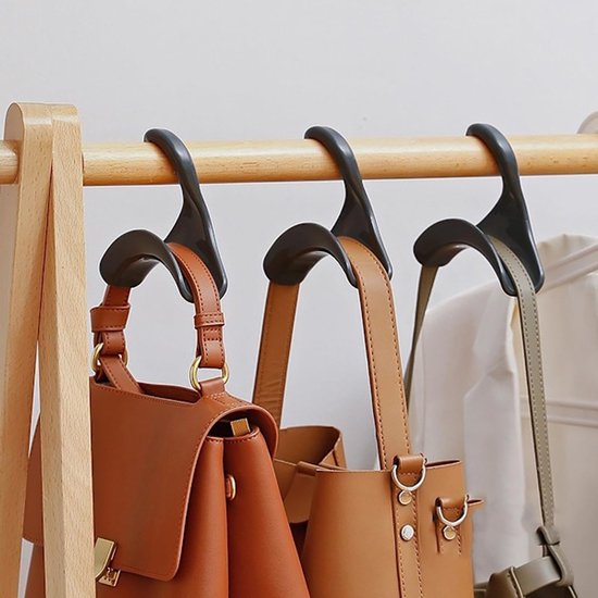 Clothes hanger - Wardrobe - Handbag organizer - Hook rack organizer for handbags and backpacks - 10 pieces — image 2