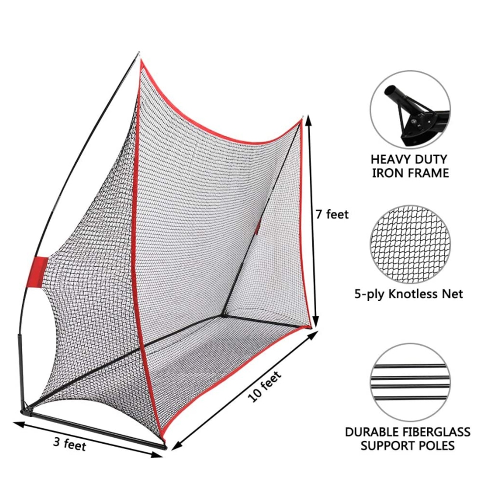 3M Huge Golf Practice Net Portable Hitting Swing Training Net Outdoor +Carry Bag โ image 2