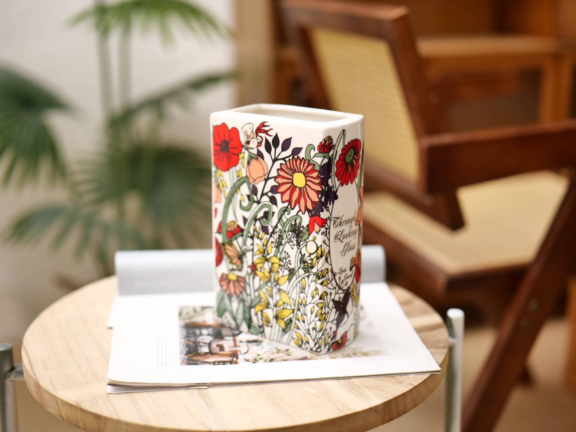 Literary Book Vase - Creative Ceramic Planter & Desk Organizer(Type A - 21x13x7cm) โ image 4