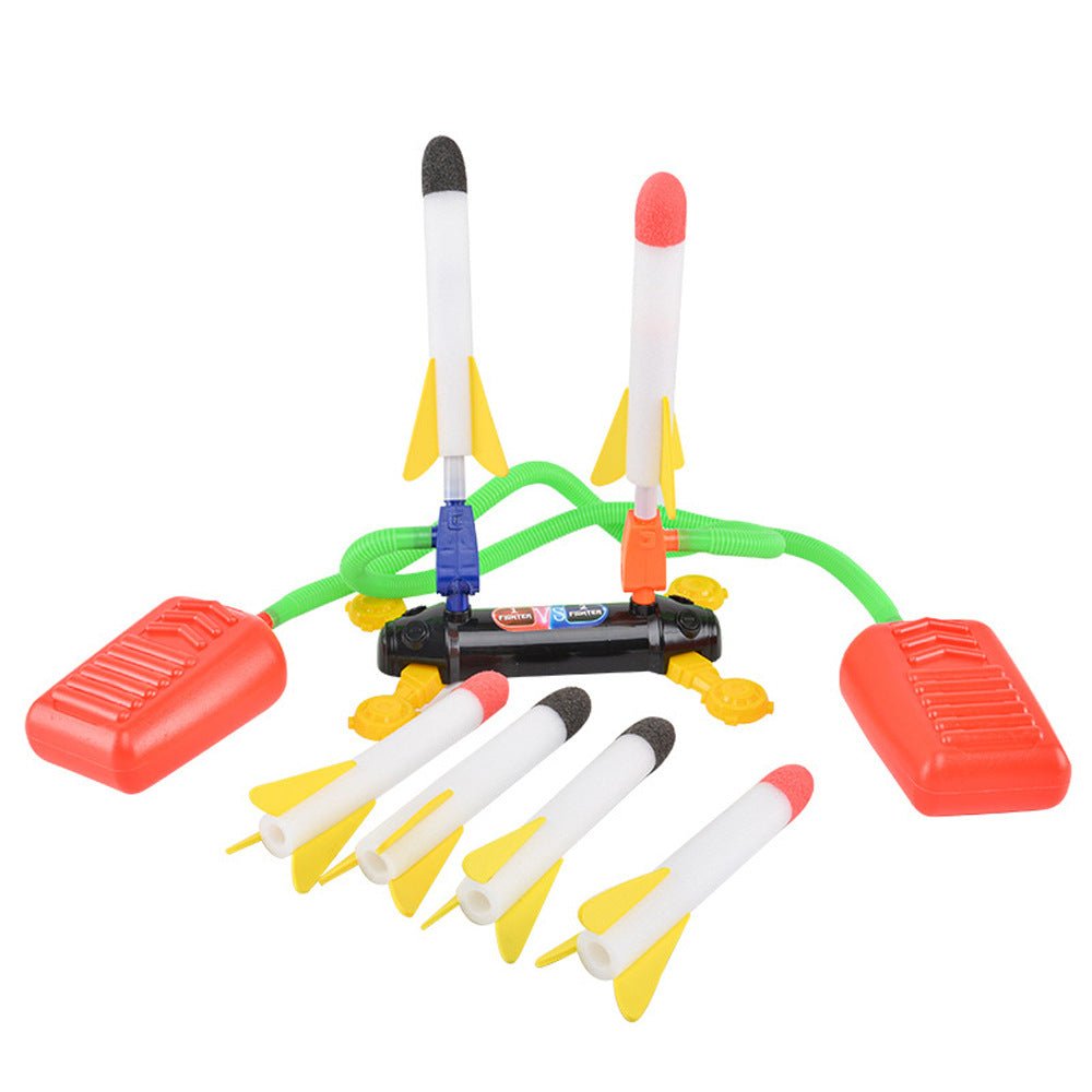 Air Power Foam Duel Rocket Shoot Up Stomp Launcher Kids Outdoor Activities Toys — image 5