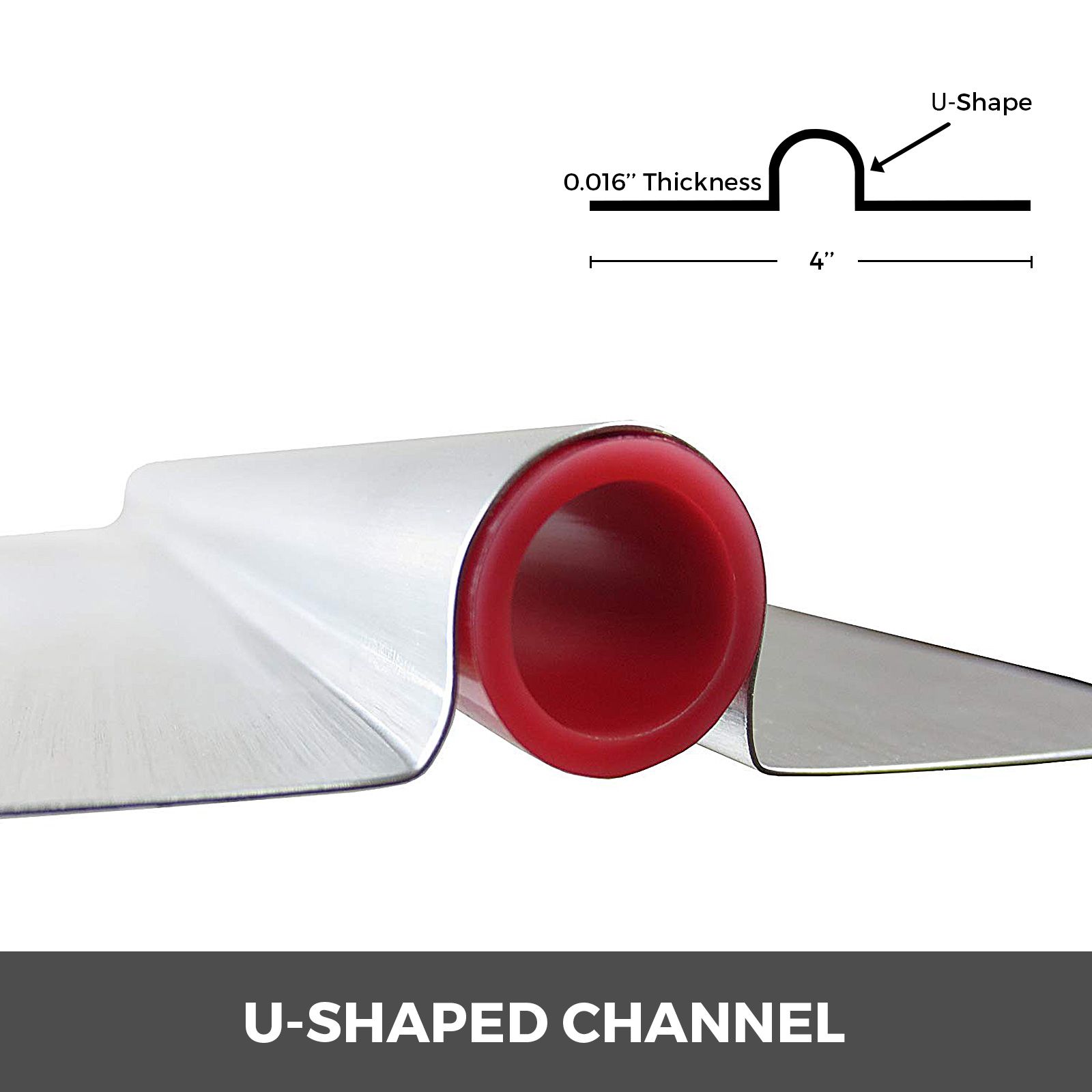 Radiant Floor Heat Transfer Plates 4' 50 pcs Omega Aluminum for 1/2" PEX — image 3