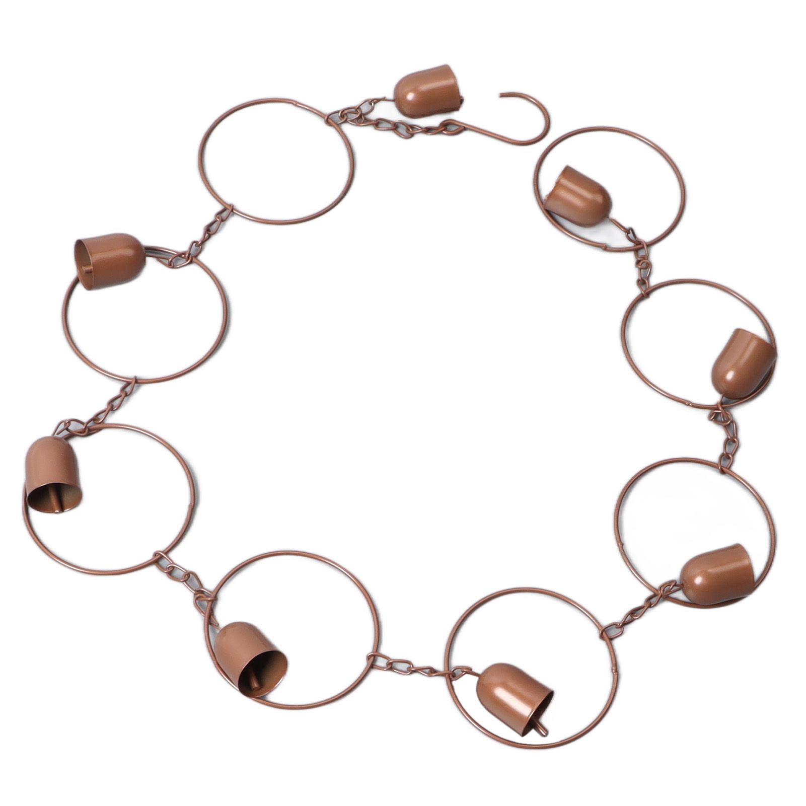 Hanging Rain Chime Metal Beautiful Sound Decorative Bell Shaped Rain Chain for Gutter Drainage — image 6
