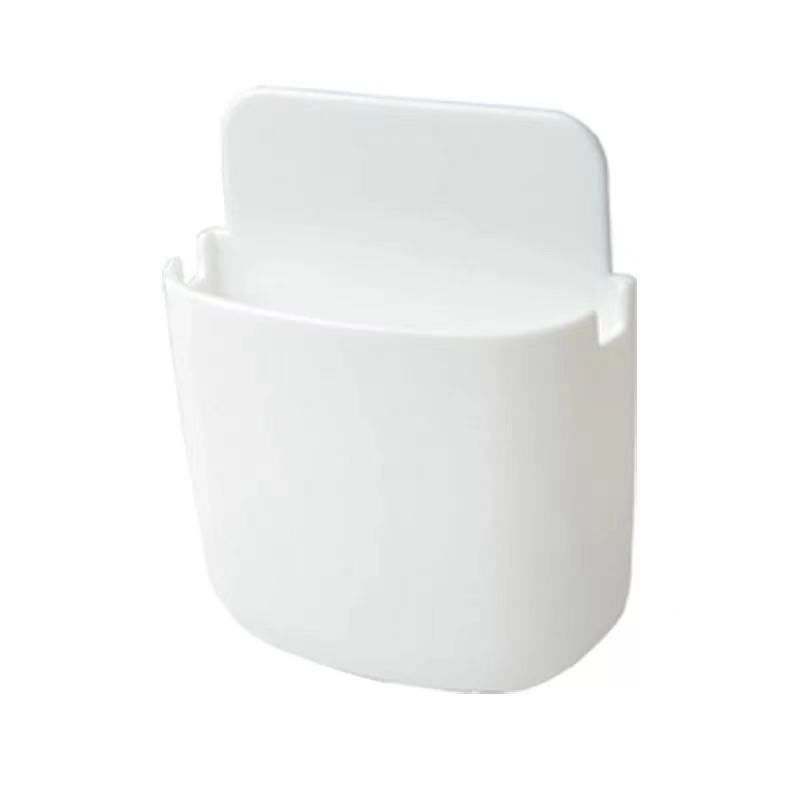 Wall Mounted Plastic Storage Organizer, Wall Mounted Bedside Phone Charging Shelf, Wall Mounted Storage Box 5pack)