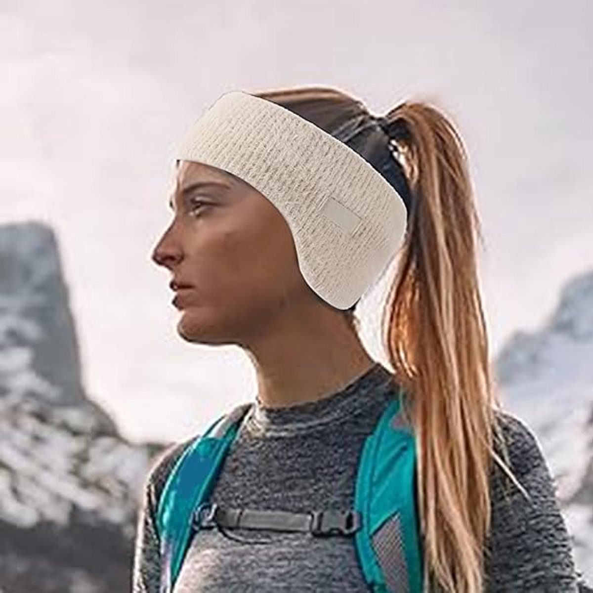 Noise-canceling earmuffs for sleeping - Soundproof earmuffs - Sleep mask - Noise-canceling headband for sleeping - Warm earmuffs for winter - Thick โ image 2