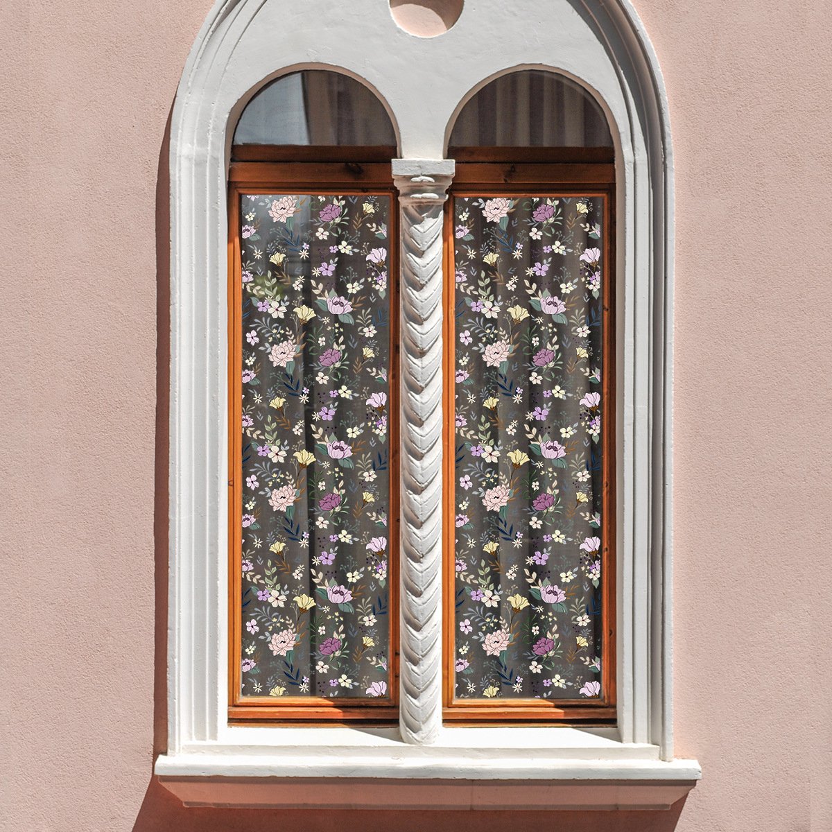 Static window sticker - Wall decoration - 45*100cm - flower plant - PVC - B