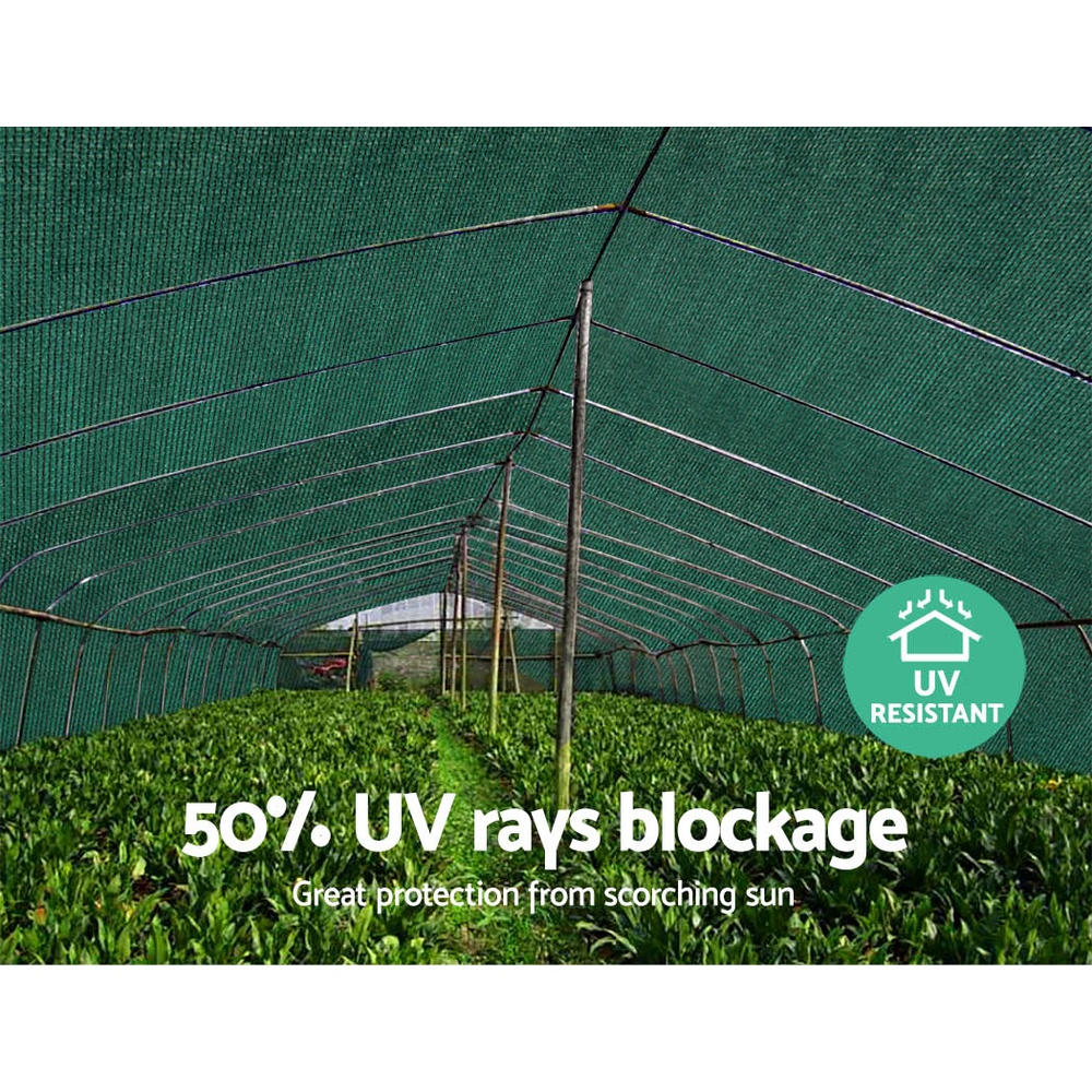 Instahut 50% Shade Cloth 1.83x50m Shadecloth Sail Heavy Duty Green โ image 6