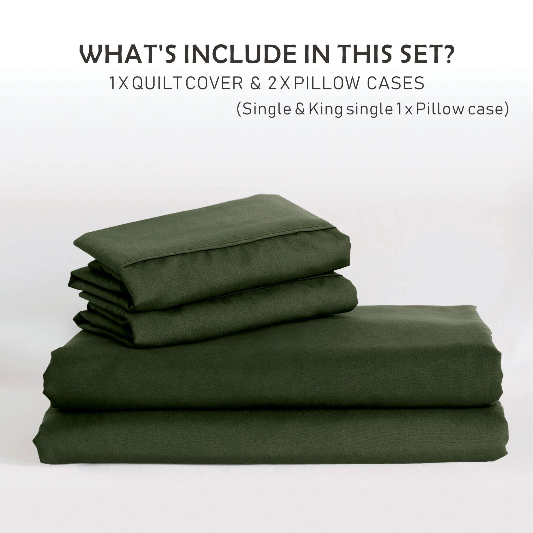 3 Piece Hotel Soft Microfiber Quilt Cover Set-2000TC Duvet/Donna Cover Set & Pillowcases -1 Quilt Cover Zipper Closure & 1 x Pillowcases-Breathable Bedding — image 6