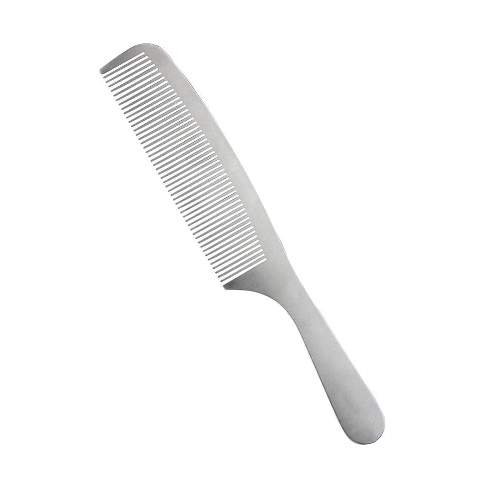 Stainless Steel Flat Comb Anti-static Barber Professional Cutting Hair Comb N4