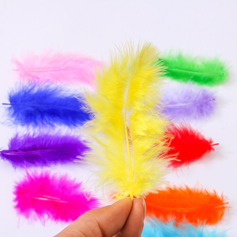 100pcs Colorful Feathers Bulk Feathers Assorted Colors for Crafts DIY, Art Projects, Party Decorations, Dream Catchers