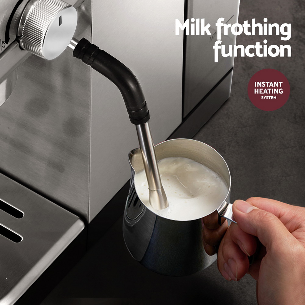 Devanti 20 Bar Coffee Machine Espresso Cafe Maker — image 5
