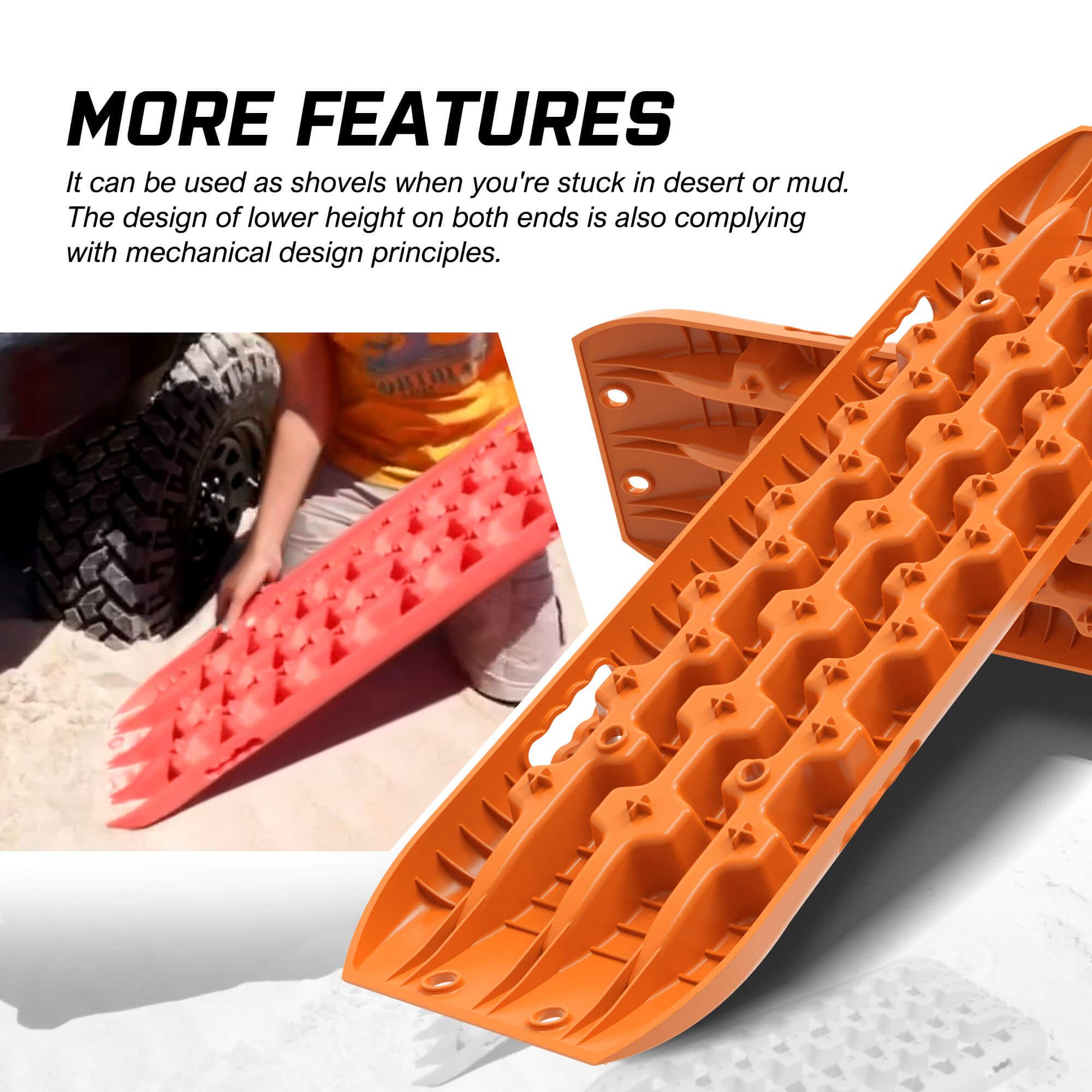 X-BULL Recovery tracks Sand tracks KIT Carry bag mounting pin Sand/Snow/Mud 10T 4WD-Orange Gen3.0 โ image 5