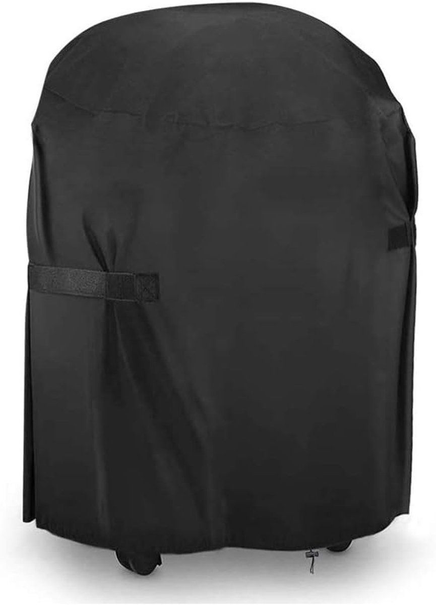 Barbecue Cover, BBQ Cover, Waterproof, 420D Gas Grill, With Adjustable Cord, UV Protection, Windproof, Round Dustproof 77 × 90 cm