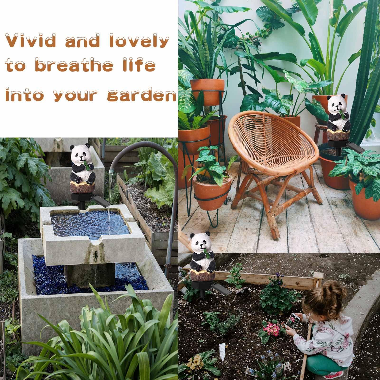 Animal Panda Decorative Garden Solar Light, Put in The Yard Light, as a Solar Stake Light able to Decorate The Garden — image 2