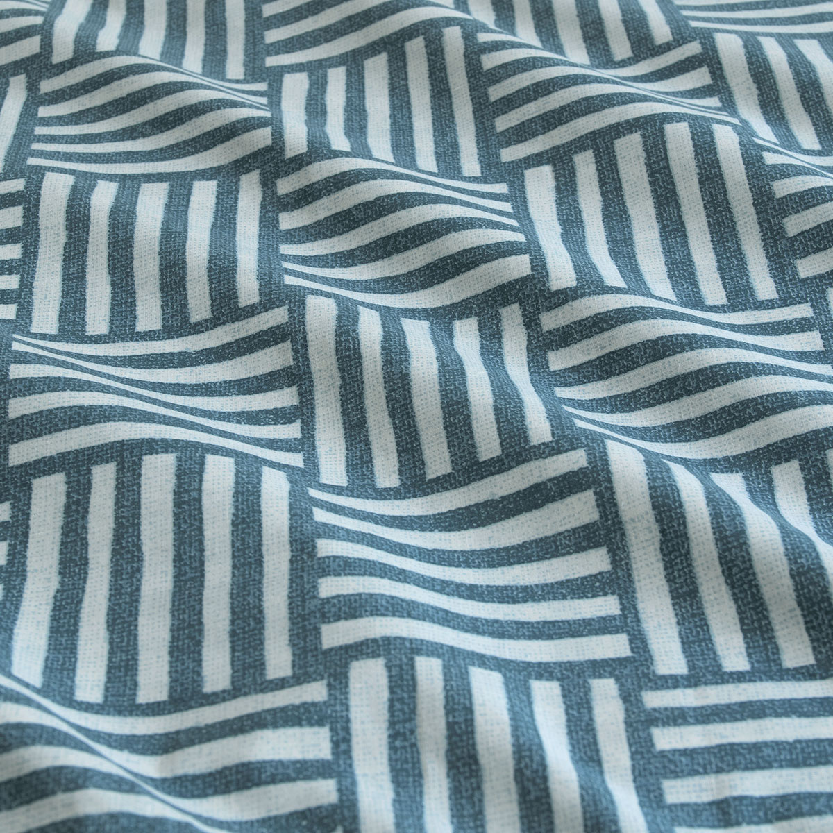 Ardor Fletcher Faded Indigo Printed Quilt Cover Set King — image 3
