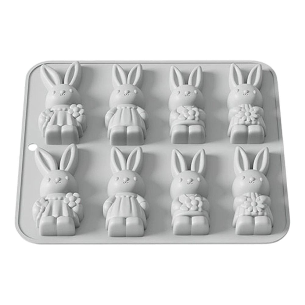 Easter Shape Baking Silicone Mold for Easy Demolding, Easter Silicone Egg Pan for Cake Decorating and Chocolate Candy, Non-Stick Easter Egg Shaped Baking Mold for Cake Decoration and Pastry