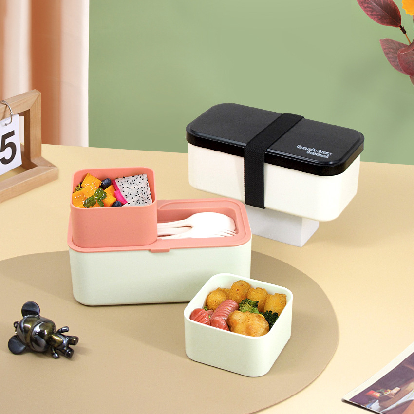 Eco - Friendly Lunch Box - Portable with Compartments(pink) โ image 3
