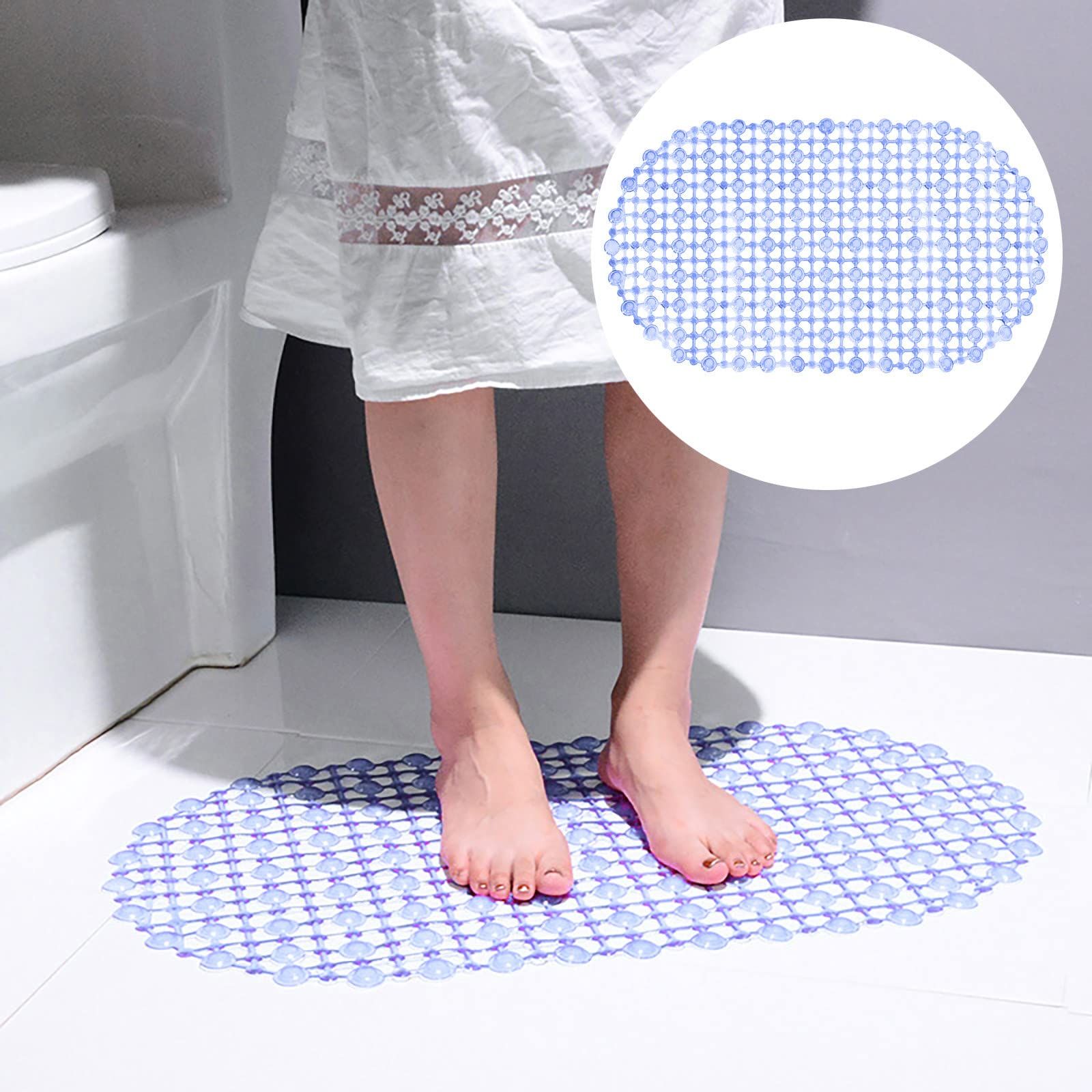 Slip Rubber Backing Washable Quick Dry Shower Mat Multicolored Water Absorption Mat Bathroom Rugs for Bathroom Floor Rugs — image 2