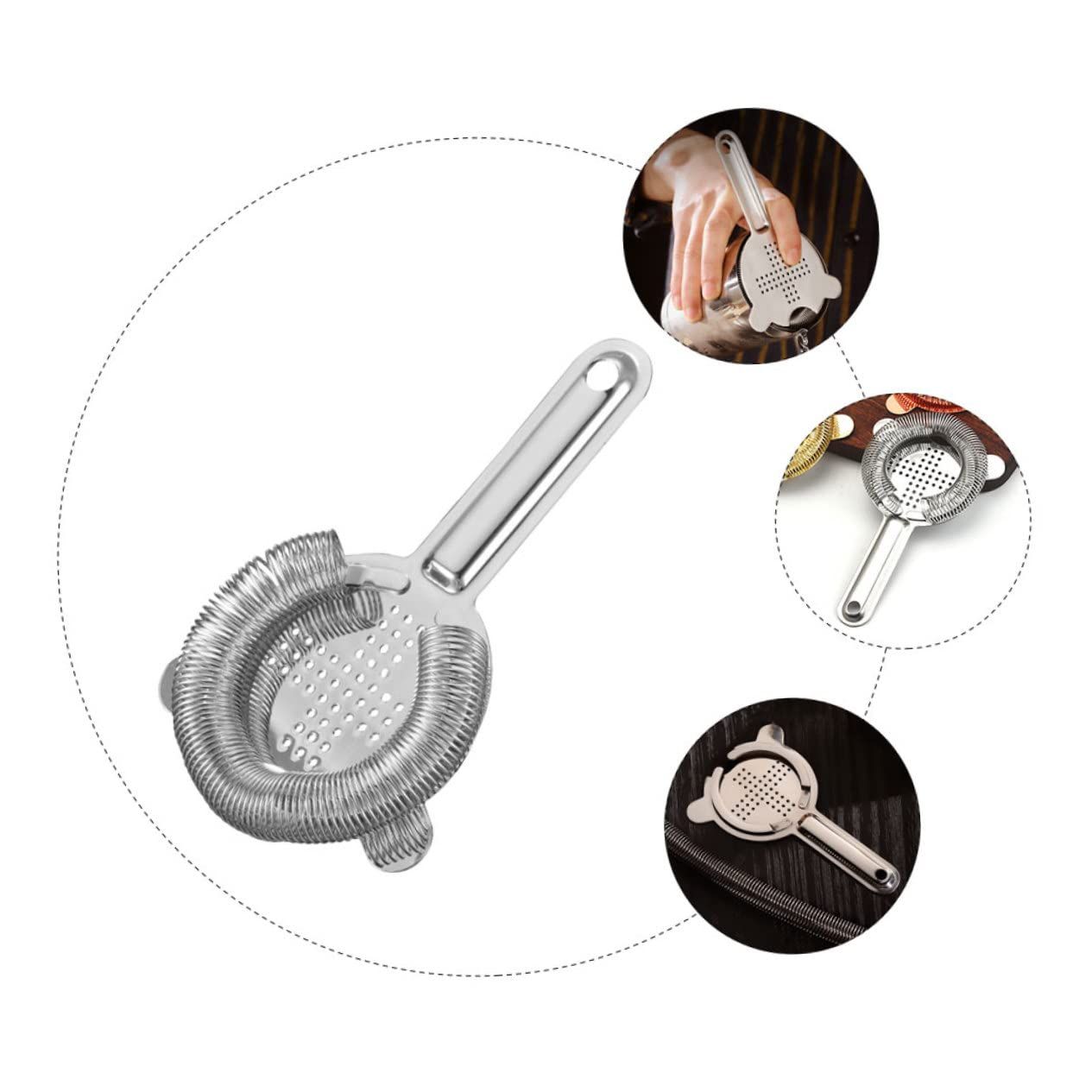 Hawthorne Cocktail Strainer - Stainless Steel Bar Strainer for Bartending, Bar Tool Drink Strainer for Bartenders and Mixologists โ image 3