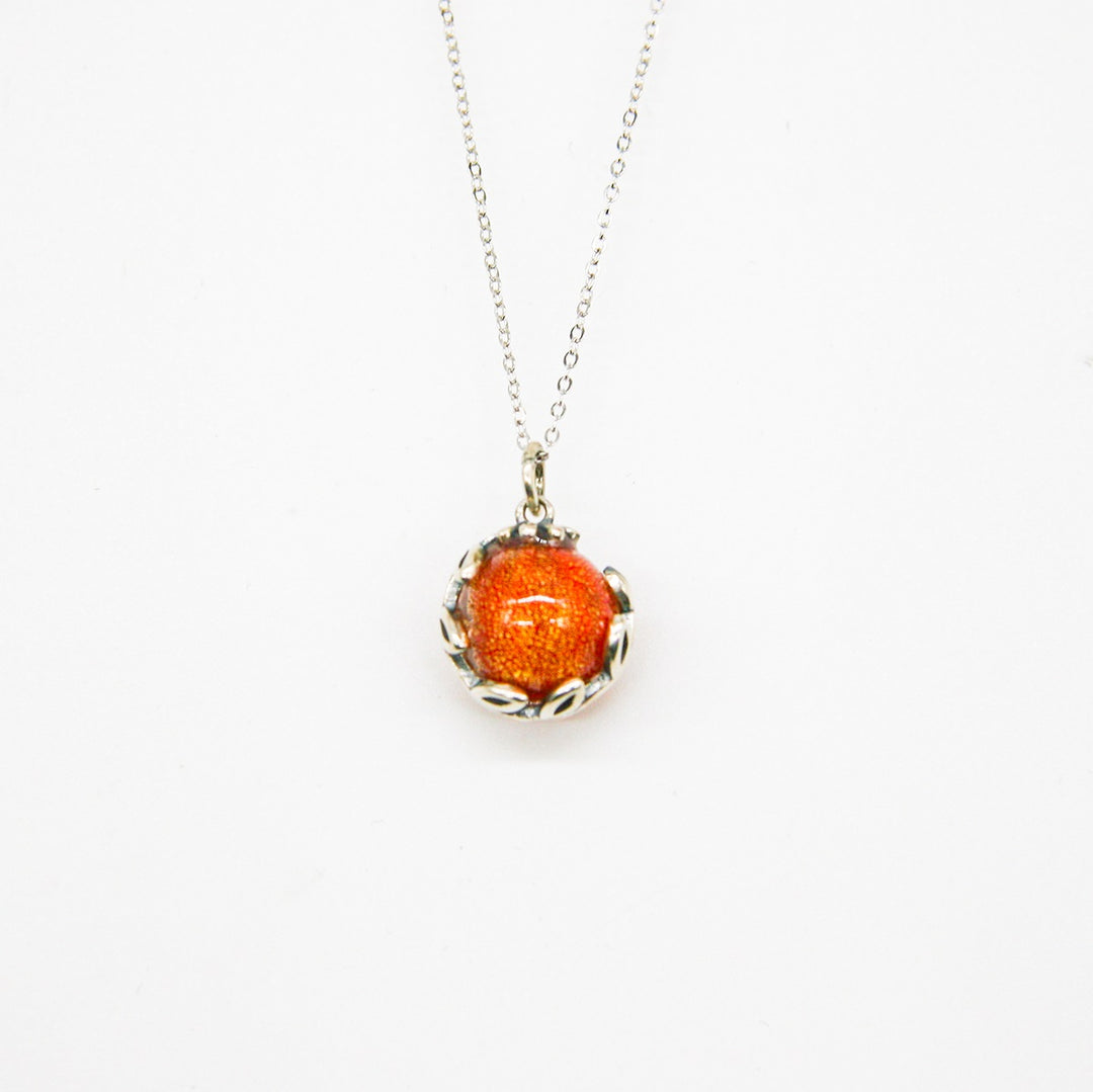 Gift Box - Aroma Necklace White Gold - Planet Solstice Sunburst (Fire Red) + Purify Oil Blend — image 2