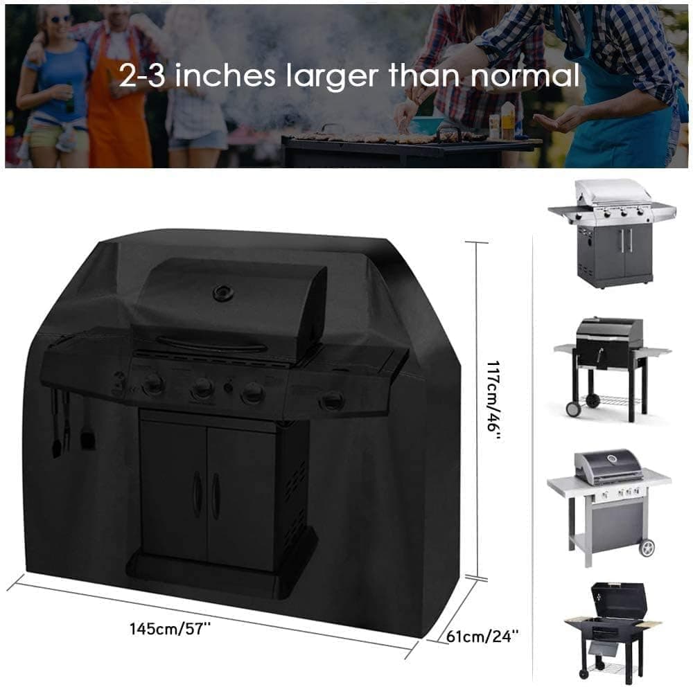 Waterproof Grill Cover 210D Oxford with UV Protection, 145 × 61 × 117 cm — image 5
