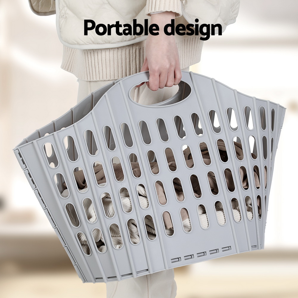 Artiss Laundry Basket Hamper Large Foldable Washing Clothes Storage Organiser — image 5