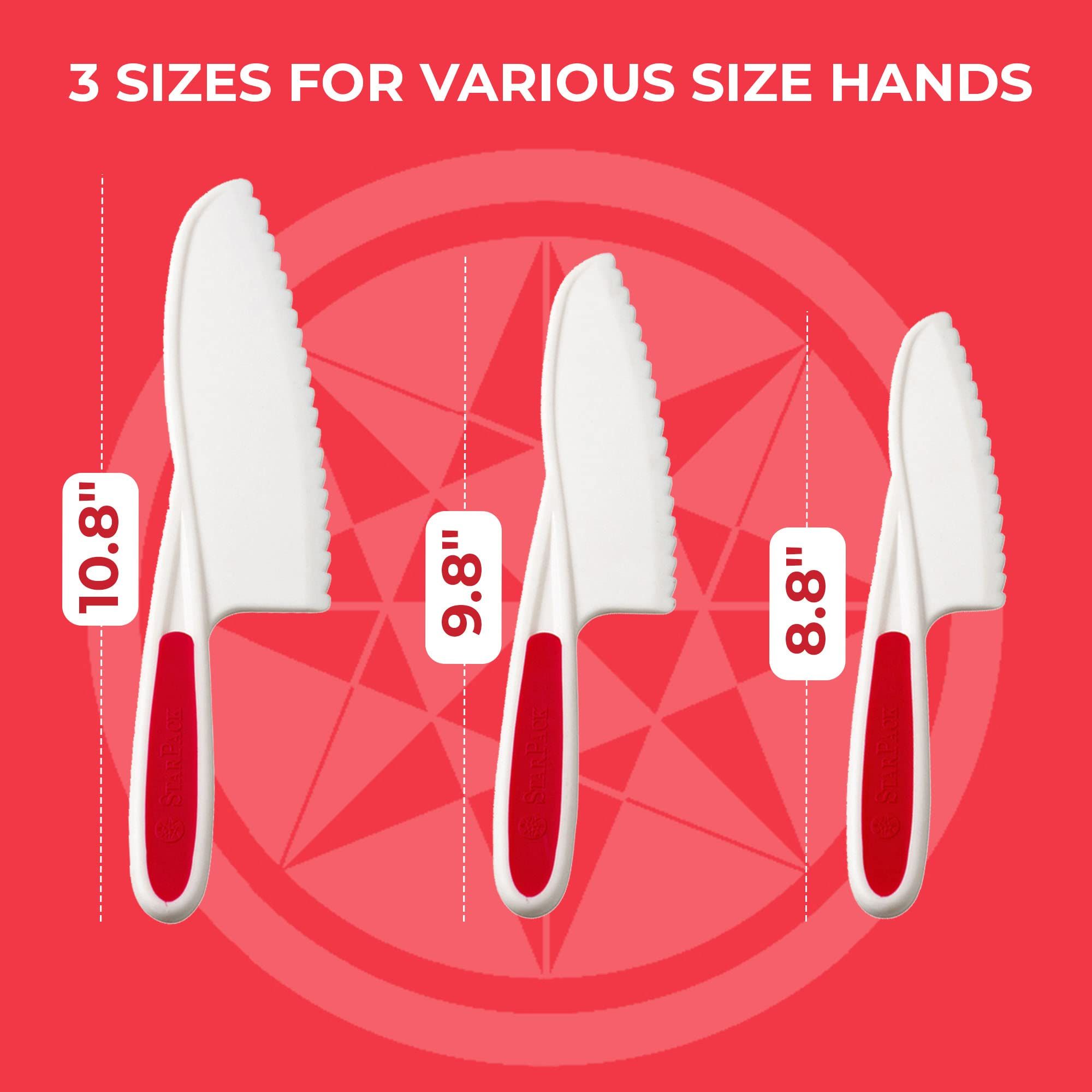 Kids Knife Set of 3 - Toddler Knife Set for Real Cooking - Montessori Knife for BPA-Free Nylon Knife For Kids - Serrated Edges โ image 4