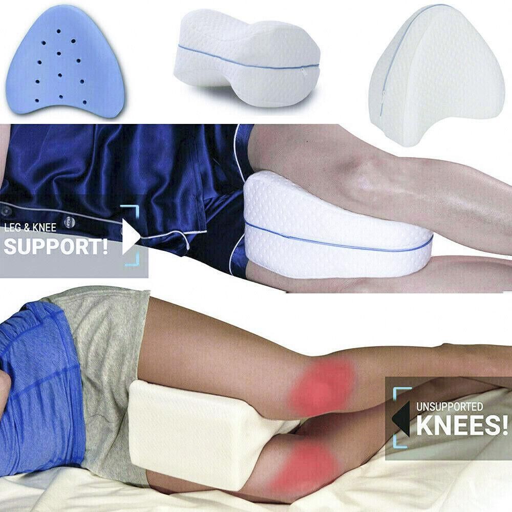Knee Support Ergonomic Memory Foam Leg Pillow Cushion Washable Cover — image 3