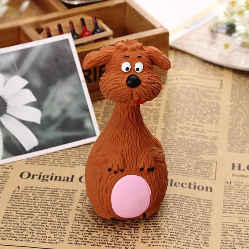 Latex Squeaky Dog Toys Puppy Pet Chew Toys Squeaker Soft and Interactive - Purple — image 6