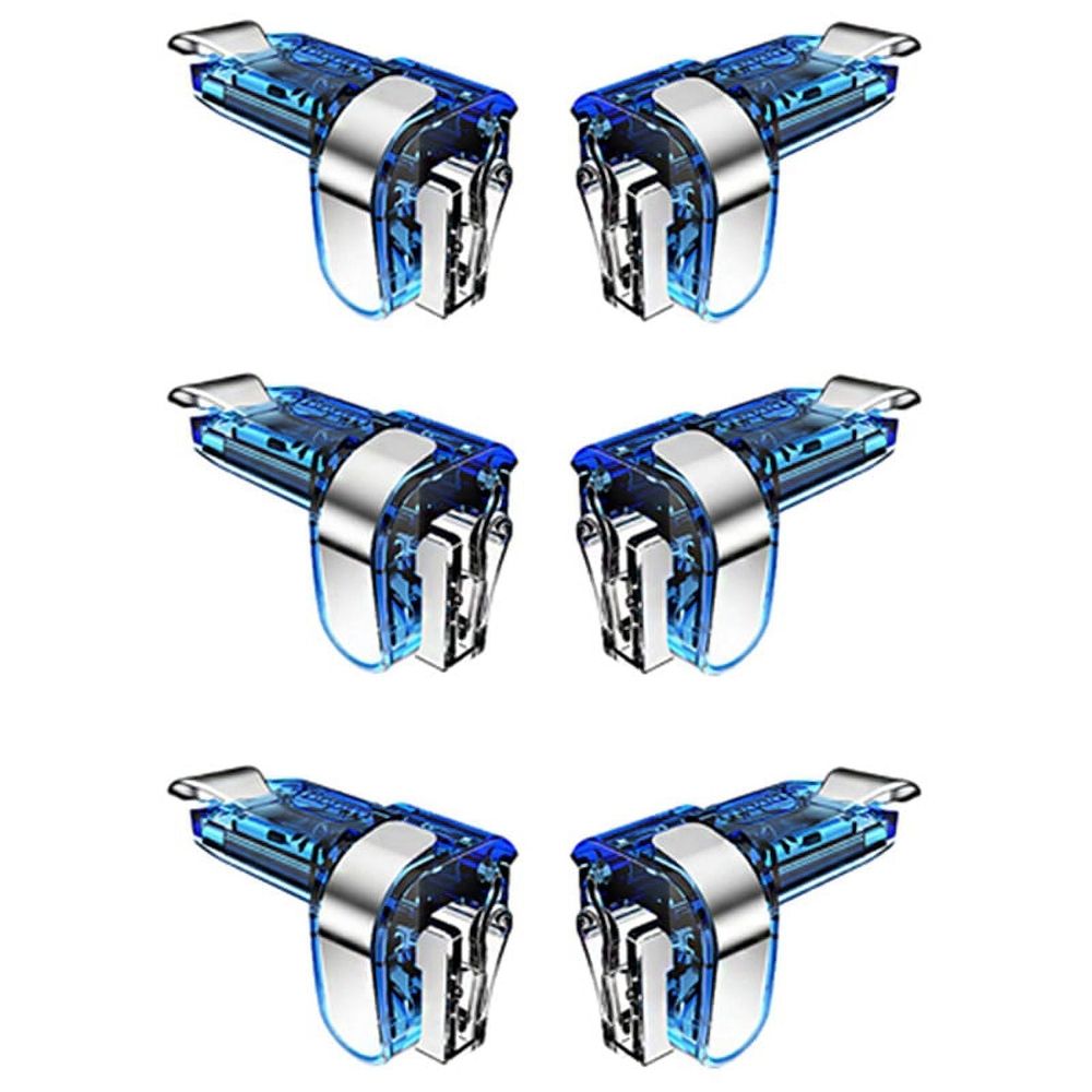 6X Mini Gaming Trigger for Gamepad Mobile Control L1 R1 Game Fire Buttons L1 R1,6 x Game triggers,blue