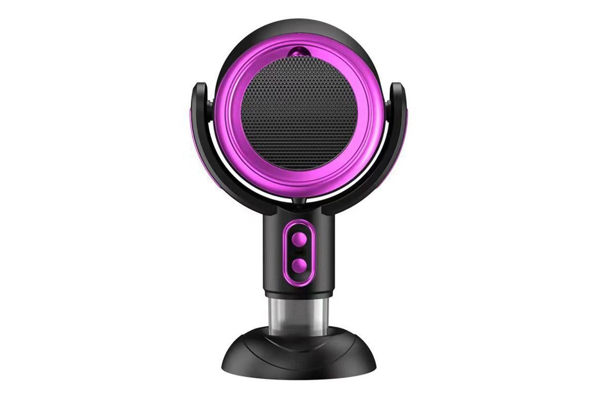 Portable Smoke Purifier Fan Removes Odors Dust Smoke for Cooking and Camping BBQ -BlackPurple โ image 2