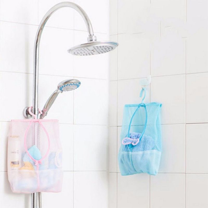 Pack of 3 Assorted Colors Bag with Hanger Multi-Purpose Mesh Organizer Bag Mesh Bag for Home Over the Door โ image 3