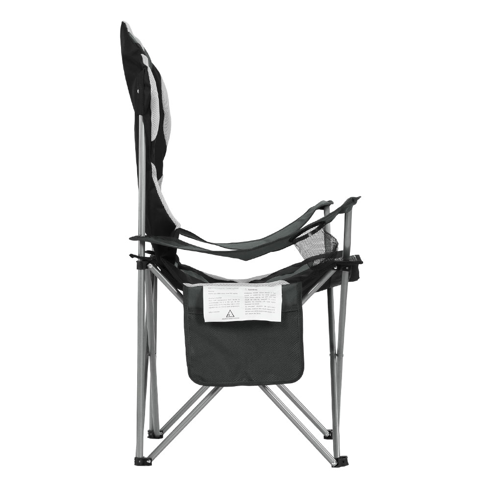 Weisshorn Camping Folding Chair Portable Outdoor Hiking Fishing Picnic Grey 2pcs โ image 4
