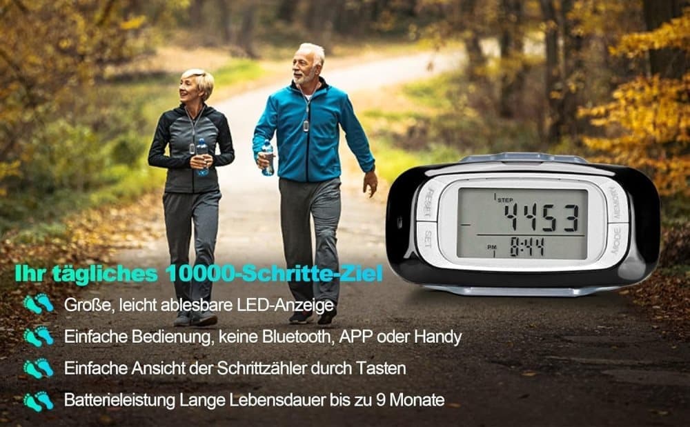 3D Sensor Pedometer, Multifunctional Step Counter for Daily Exercise and Health Tracking — image 4