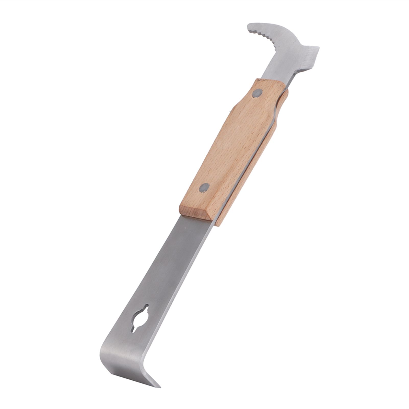 Honey Scraper Stainless Steel Beehive Honey Knife Cutter with Wood Handle Beekeeping Tool — image 6