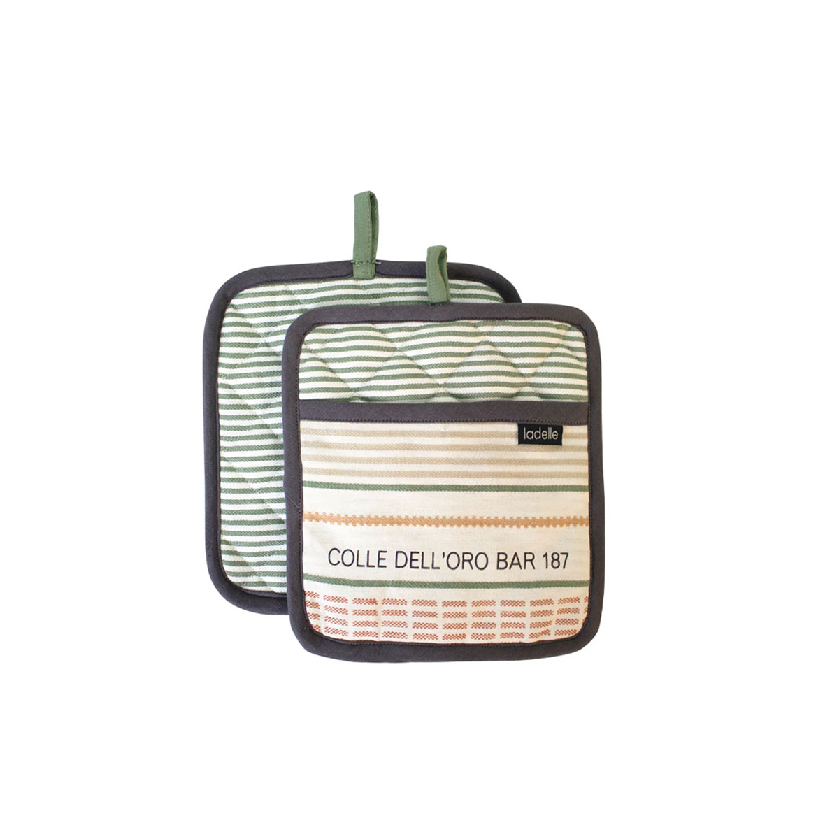 Ladelle Sanctuary Cream Set of 2 Pot Holders 21 × 21 cm