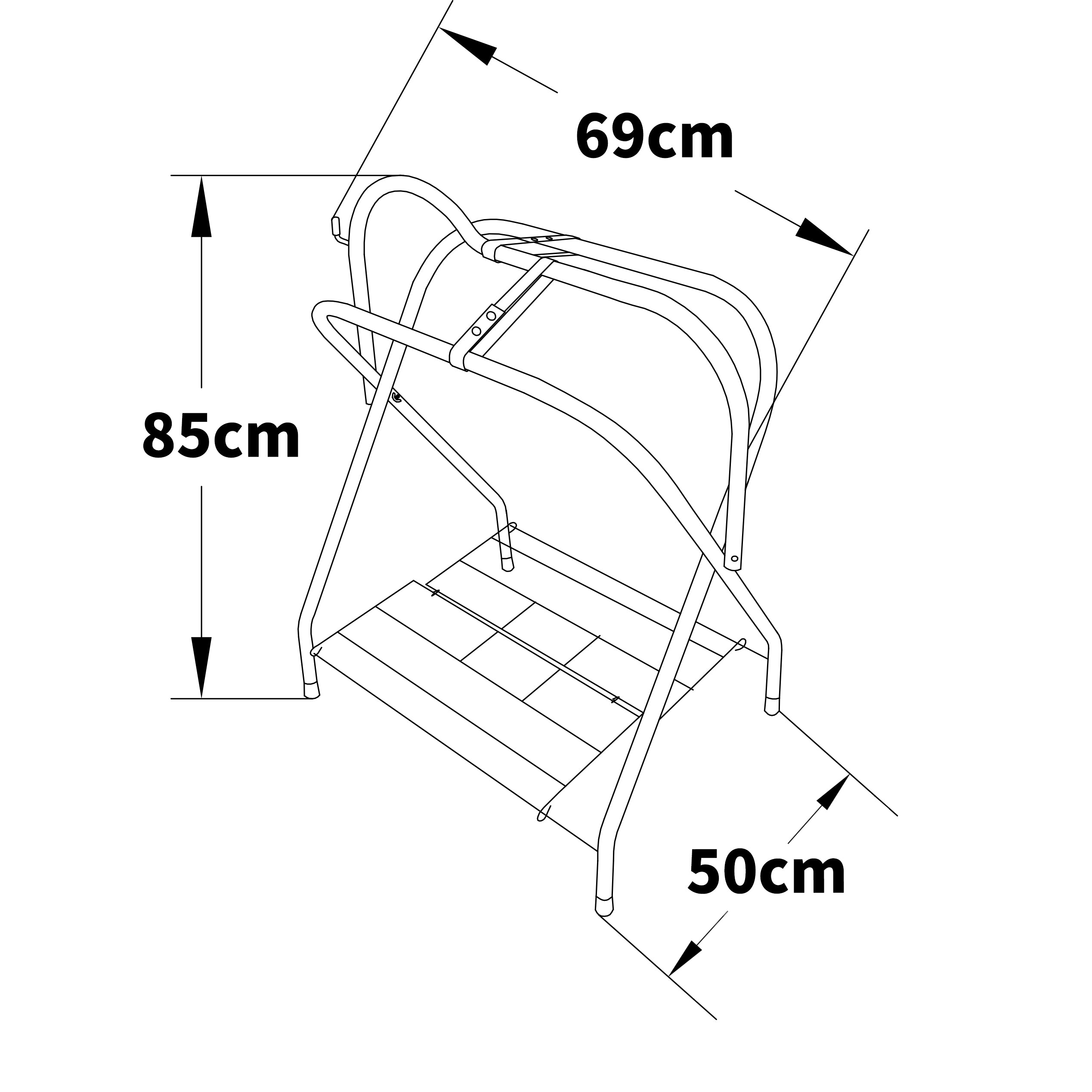 Samland Foldable Saddle Rack Steel Saddle Stand โ image 2