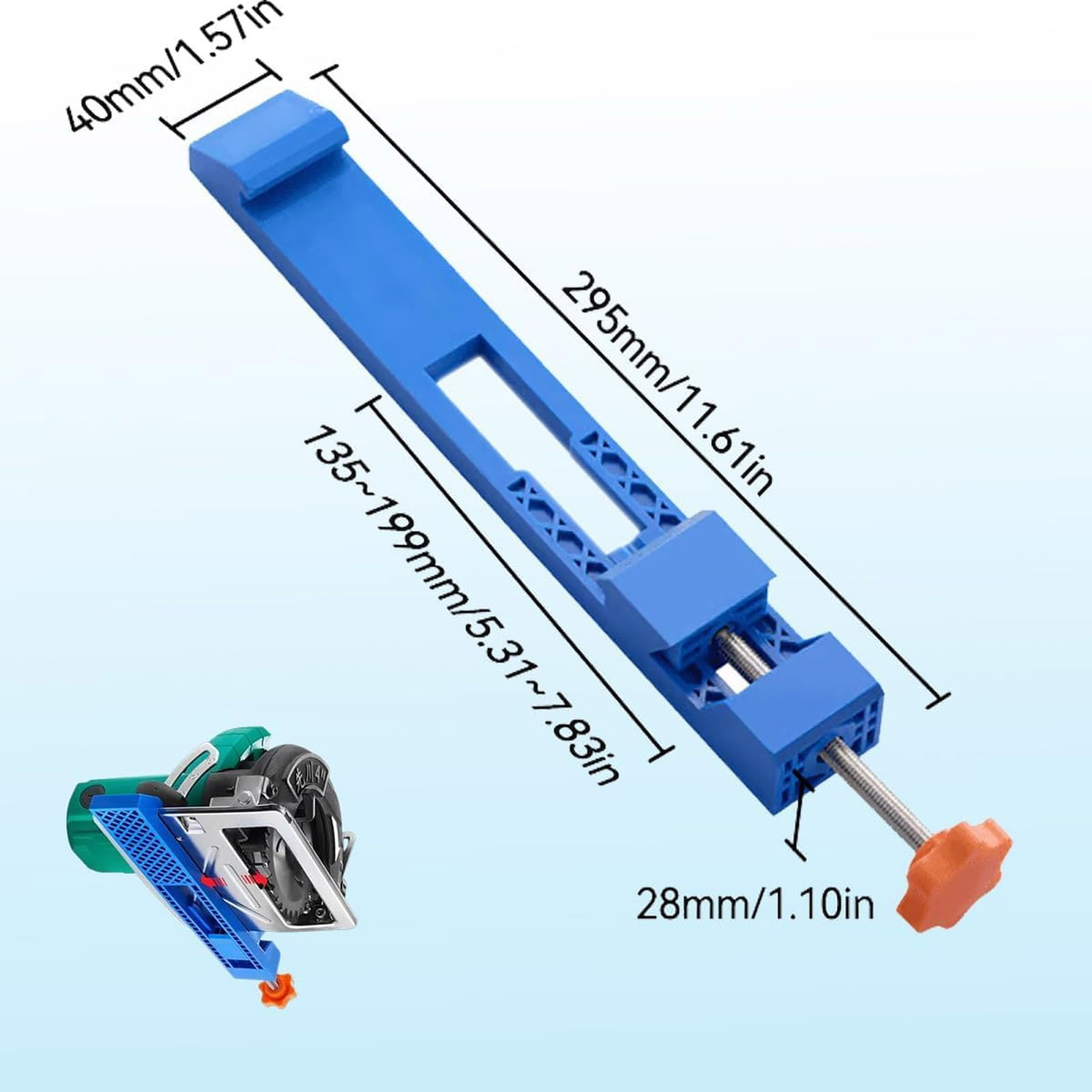 Adjustable Cutting Machine Base Guide, Electric Circular Saw Milling Positioning Clamp, Precision Wood Cutting Guide Cutting Machine Base Guide for Cutting and — image 2