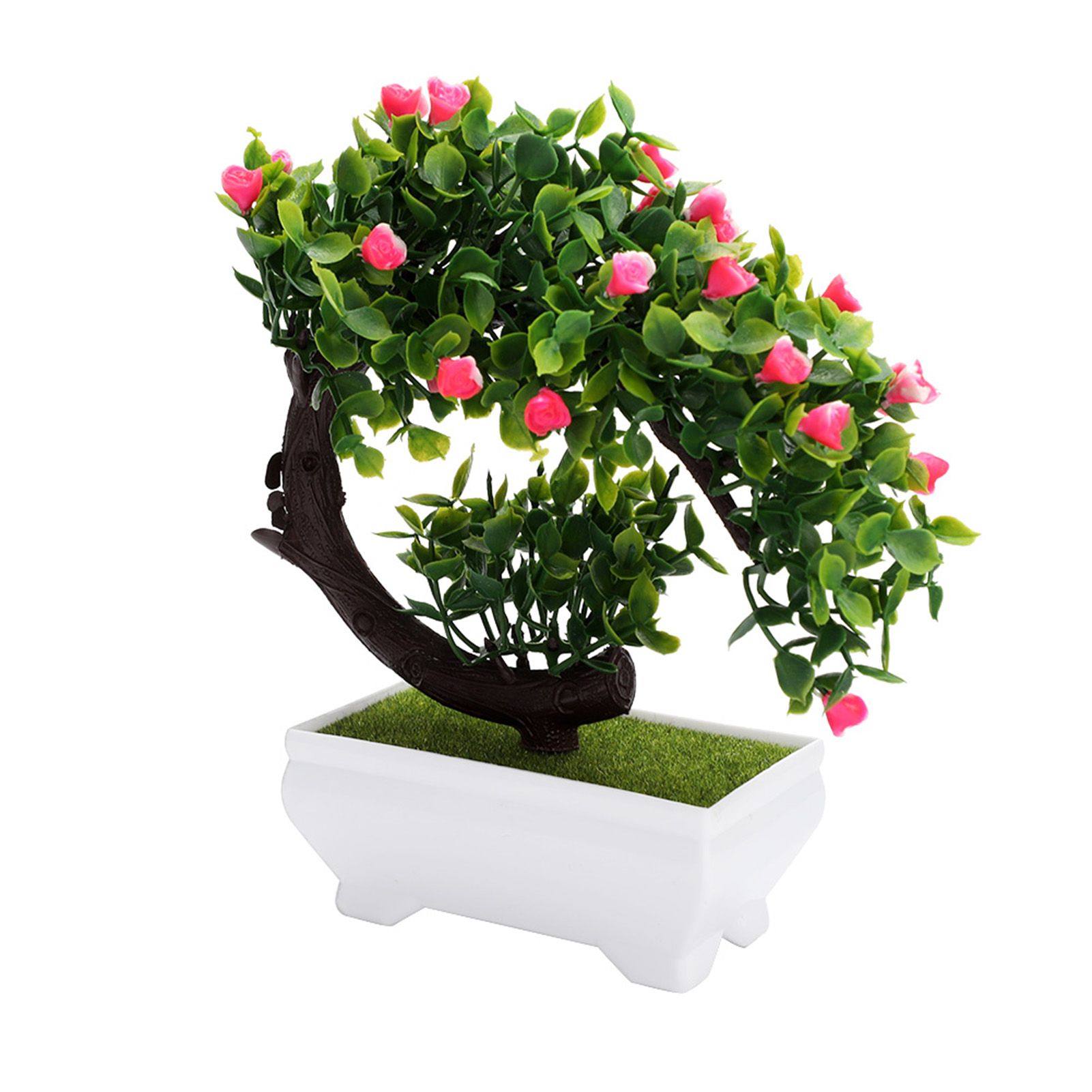 Artificial Bonsai Fake Blossom Flower Potted Plant Home Office Decor — image 2
