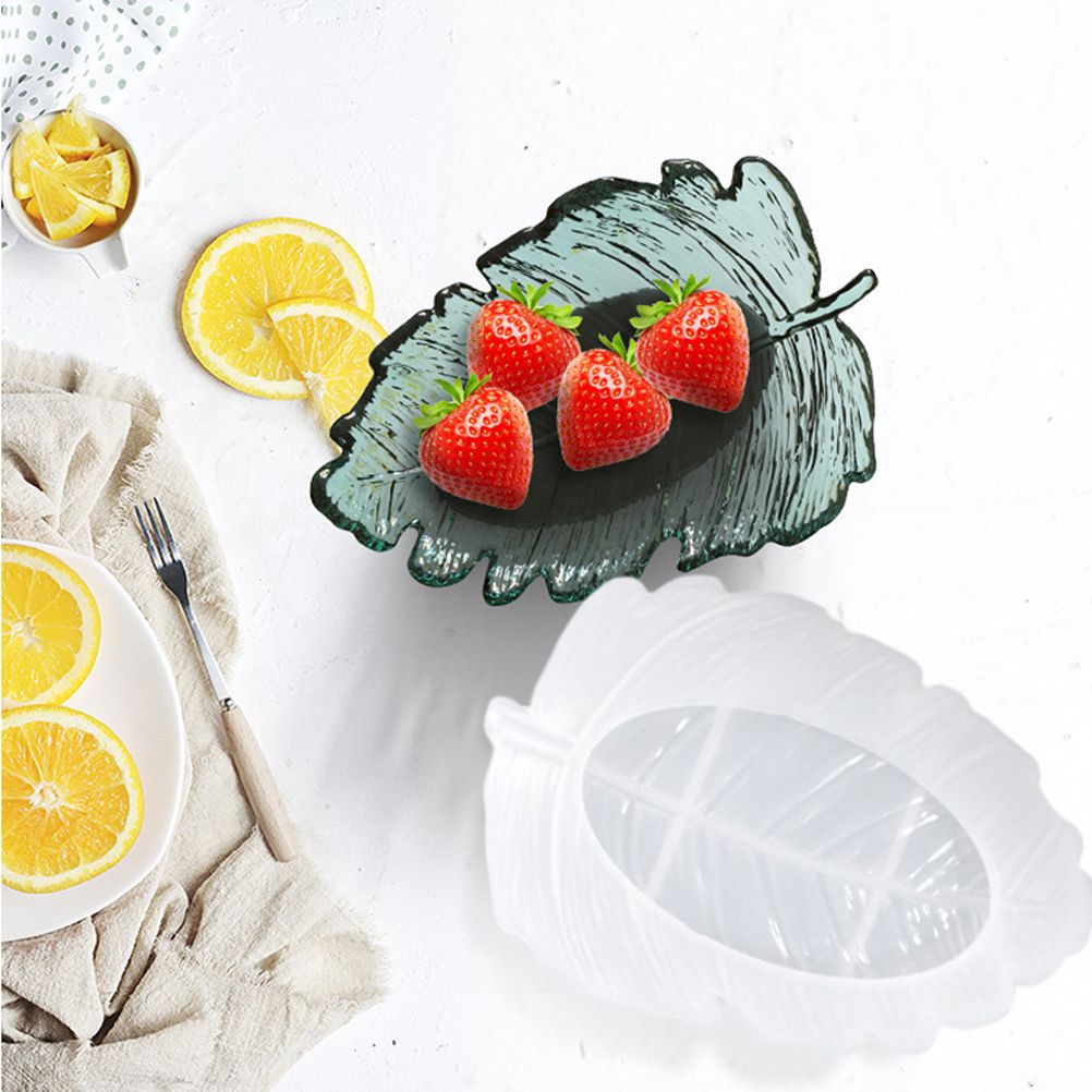 3 Pcs Leaves Silicone Mould Leaves Resin Casting Mould Tray Epoxy Resin Moulds Tray DIY Coaster Tray Casting Mould โ image 2