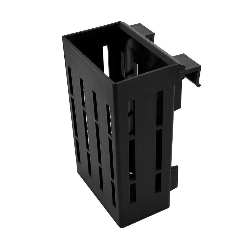 Upgraded Aquarium Plant Holder with Hooks Cups for Fish Tank Aquaponic Plant Cultivation and Aquascape Decorations (Black)