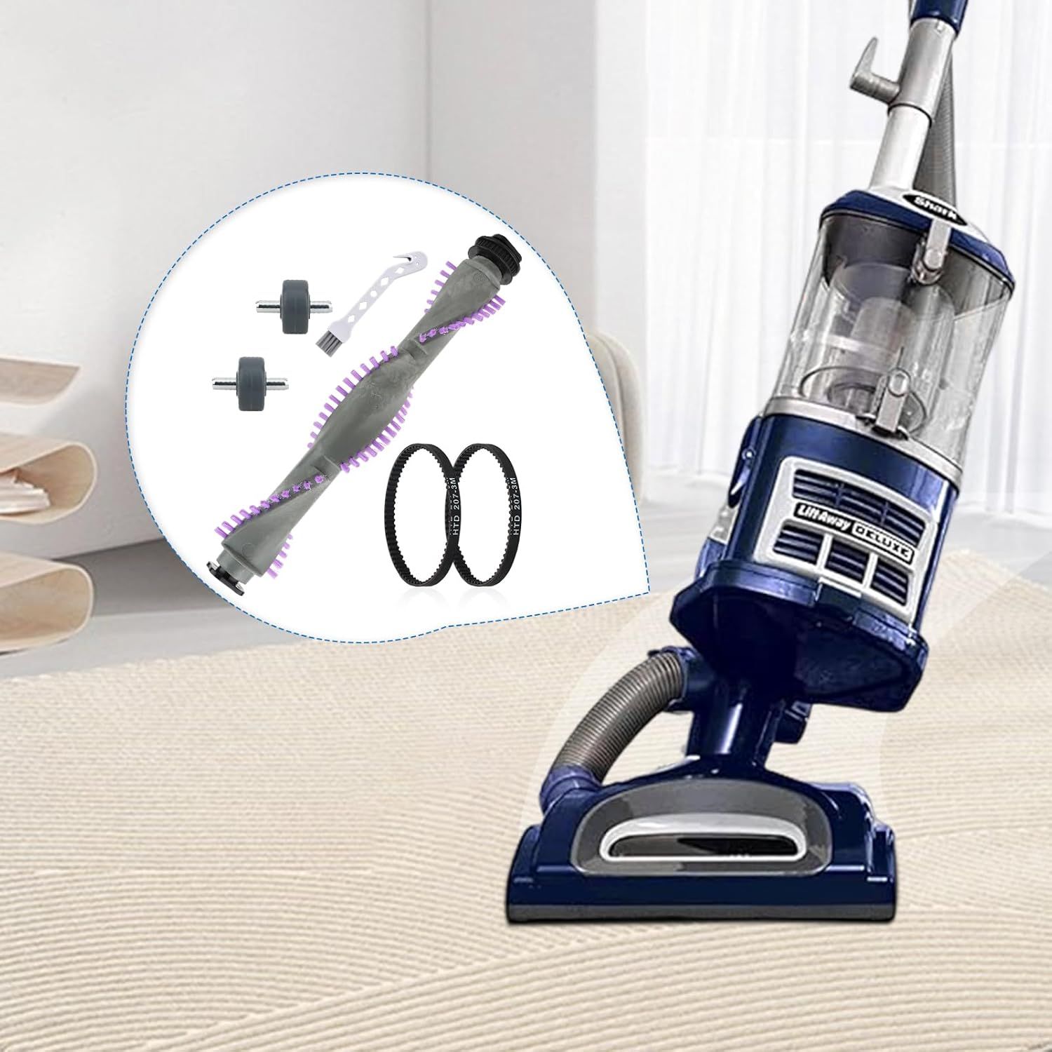 Roller Brush Replacement or Shark Navigator Lit Away NV350,NV352,NV353,NV360,NV356E,NV42,NV80,UV420,NV70,NV41,NV71,NV90,NV22 Series Upright Vacuum,1 Roller — image 6