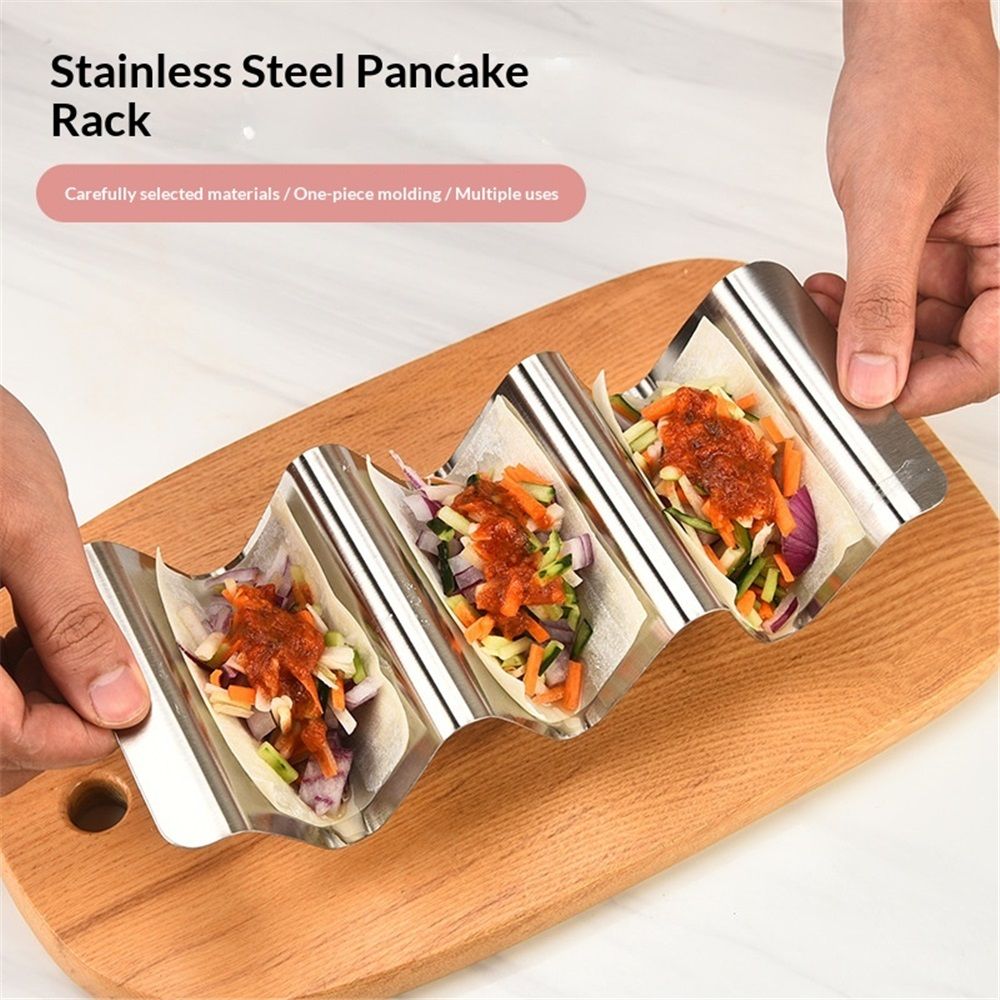 Holders 4 Packs - Stainless Steel Stand Rack Tray Style, Oven Safe for Baking, Dishwasher and Grill Safe — image 2