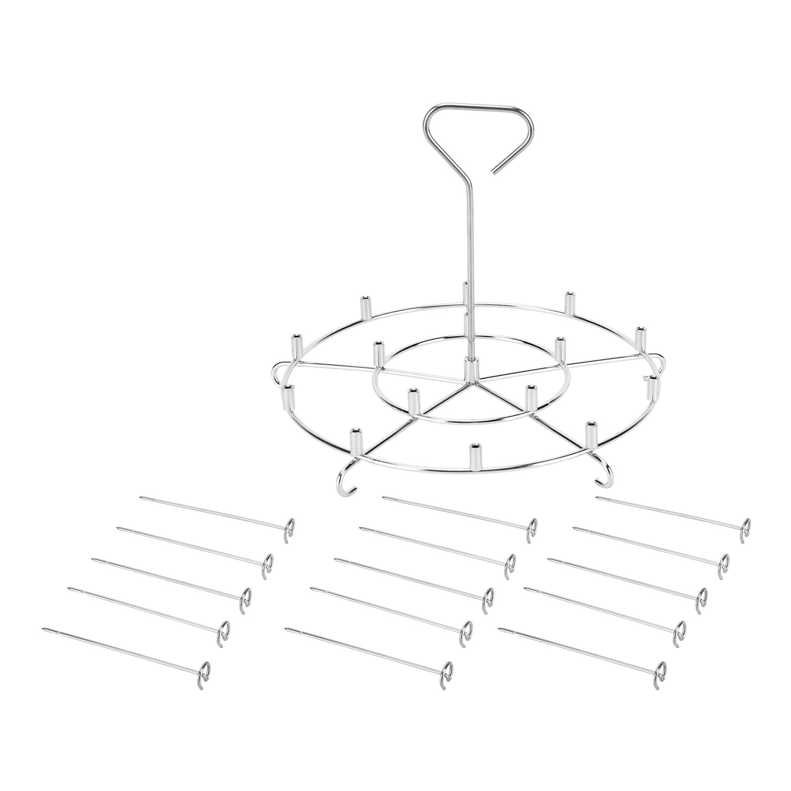 304 Stainless Steel Skewers Stand Set Multifunction Grill Dehydration Rack Fryer Accessories for Pinxia8QT โ image 2