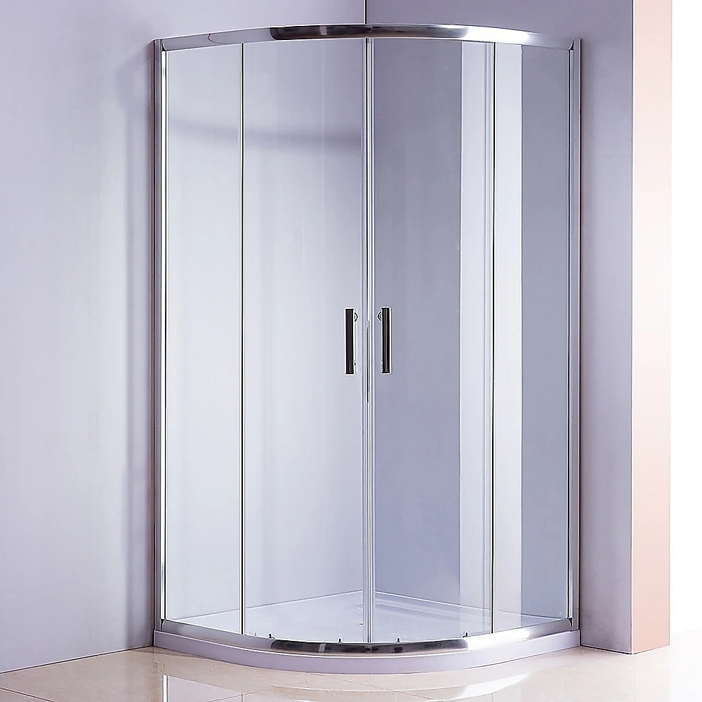 100 × 100cm Rounded Curved Shower Base in Black — image 2