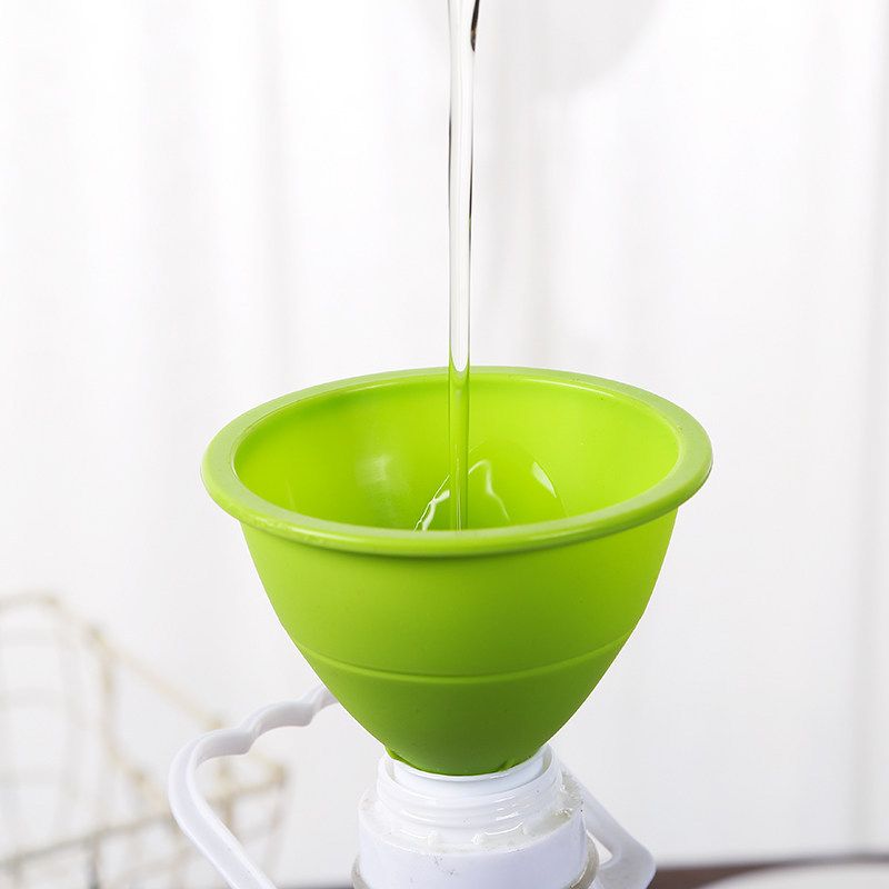 Kitchen Funnel Set Canning Funnel Silicone Funnel Food Funnel, Wide Mouth Funnel for Jars Jam Spice Folding Funnel Powd — image 2