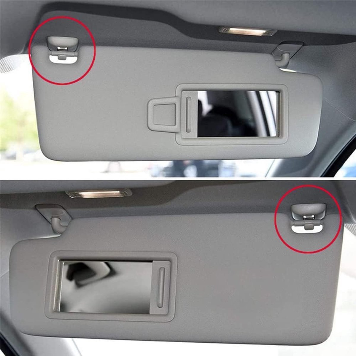 Car Sun Visor - Clip Hook - Car Accessories - Car Sunshades - Sun Visor Hooks For The Car - Inner Hooks For Sun Visors - Car Holder For Sun Visor - Compatible — image 4