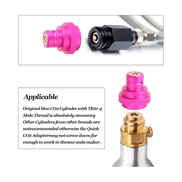 CO2 Quick Adapter for Duo-quick Connect Qc, Art and Terra, Replacement for CO2 Cylinder Tr21-4 Male — image 4
