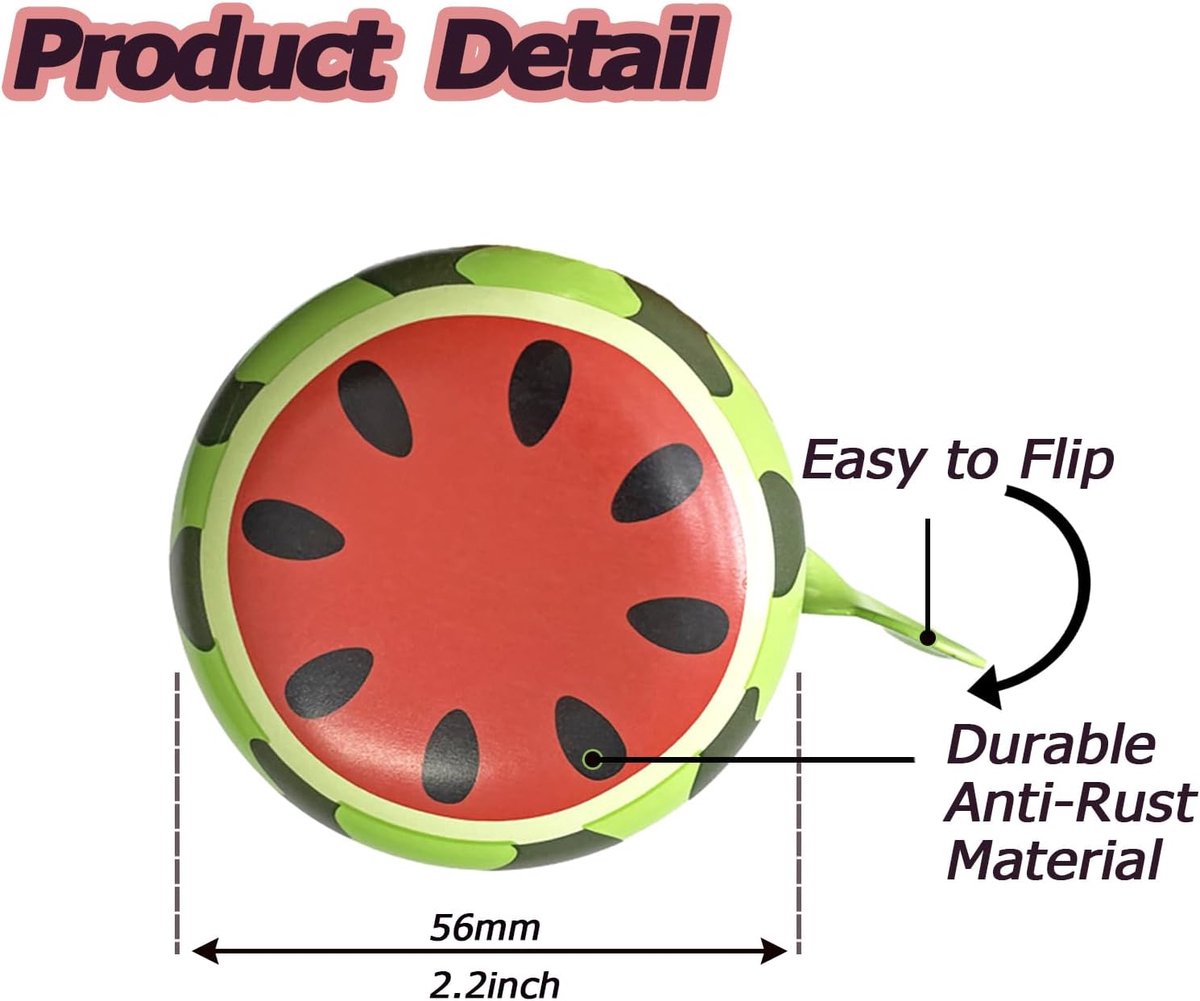 Bicycle bell - Fruits bicycle bell for children - Children's bicycle bell - adjustable bicycle bell - bicycle accessories - bicycle horn - ringing bicycle bell — image 5