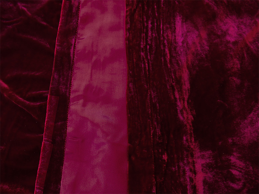 Large Thick Velvet Curtains 590x230cm with full liner 30 hooks Burgundy New โ image 3