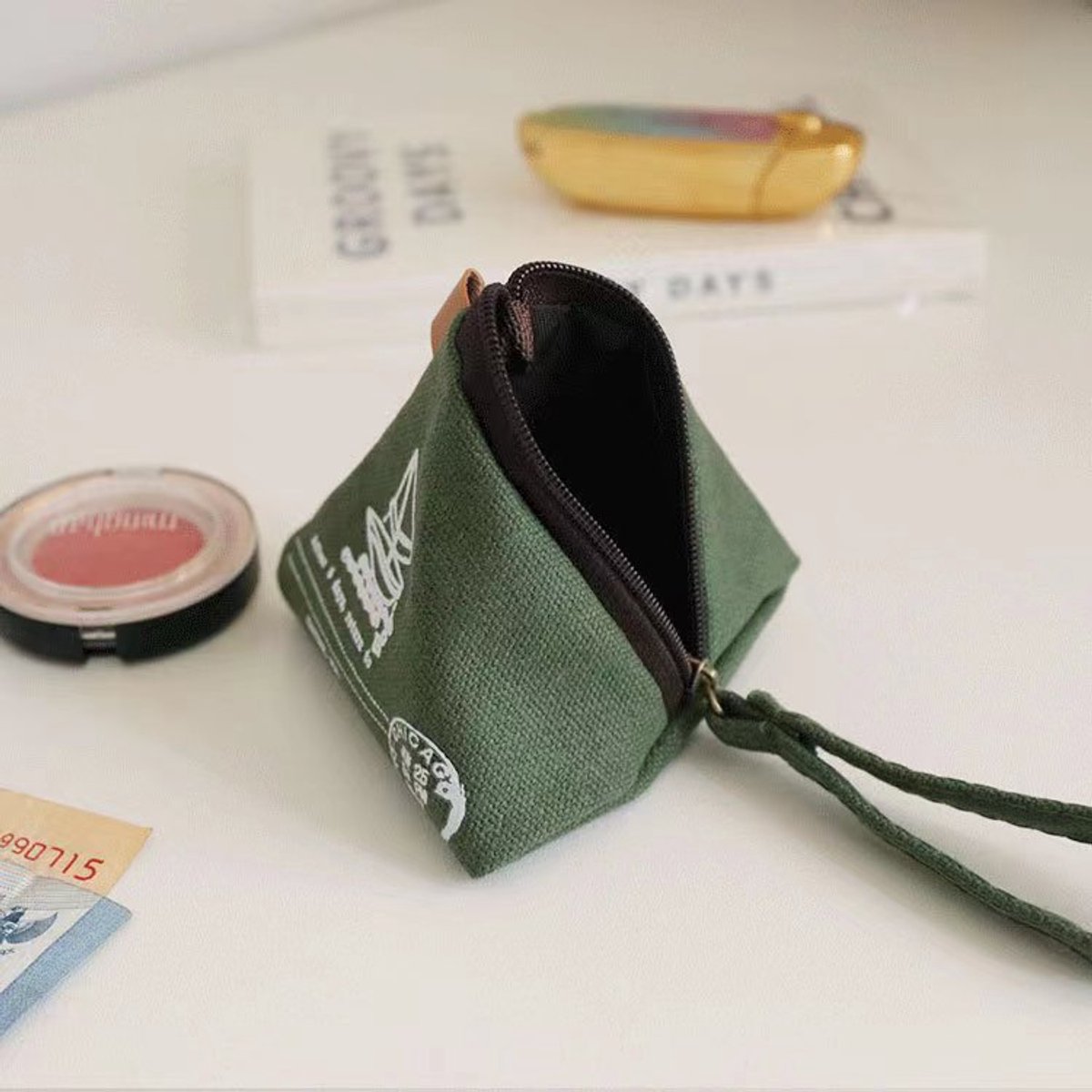 Creative Vintage Wallet - Cute - Mini Canvas Bag - Wallet - Storage - Keychain - Pack of 2 โ image 2